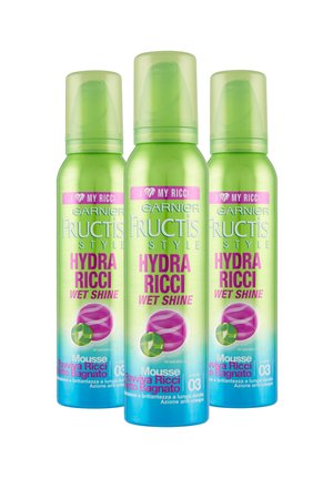 MOUSSE PER CAPELLI FRUCTIS STYLE, EFFETTO WET&SHINE - 3 PACK - Trattamenti capelli