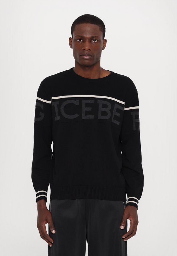 MAGLIA GIROCOLLO - Jumper - nero