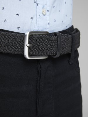 JACSPRING BELT - Palmikkovyö - black