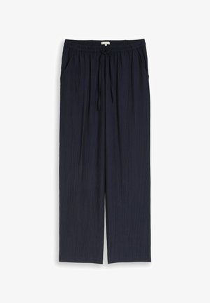 TOM TAILOR, LOOSE FIT HOSE IN KNITTER-OPTIK - Broek - sky captain blue