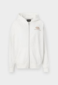 NELE OVERSIZED JACKET - Športna jopa s kapuco na zadrgo - warm white