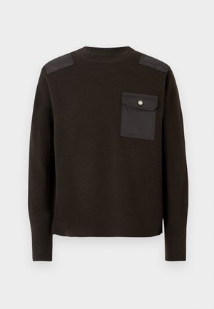 MILITARY CREW NECK UNISEX - Πουλόβερ - choco