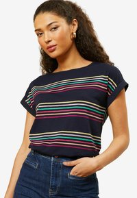 Unausgewählt, rainbow navy blue stripe