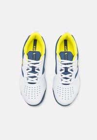 Lotto SUPERRAPIDA 400 IV - Padel cipő - all white/acid yellow/dark denim