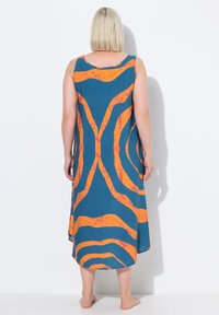 Ulla Popken CIRCLE PRINT SLEEVELESS - Denní šaty - whale blue
