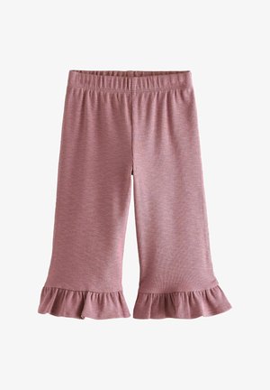 Next REGULAR FIT - TEXTURED FRILL HEM WIDE - Pantaloni - pink
