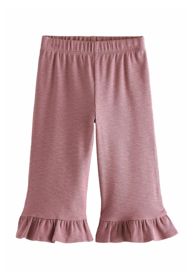 Next REGULAR FIT - TEXTURED FRILL HEM WIDE - Bukser - pink