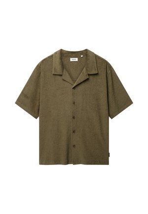 The Sunshine Brand, TED JACQUARD LEAVES - Pluus - green tropic leaves