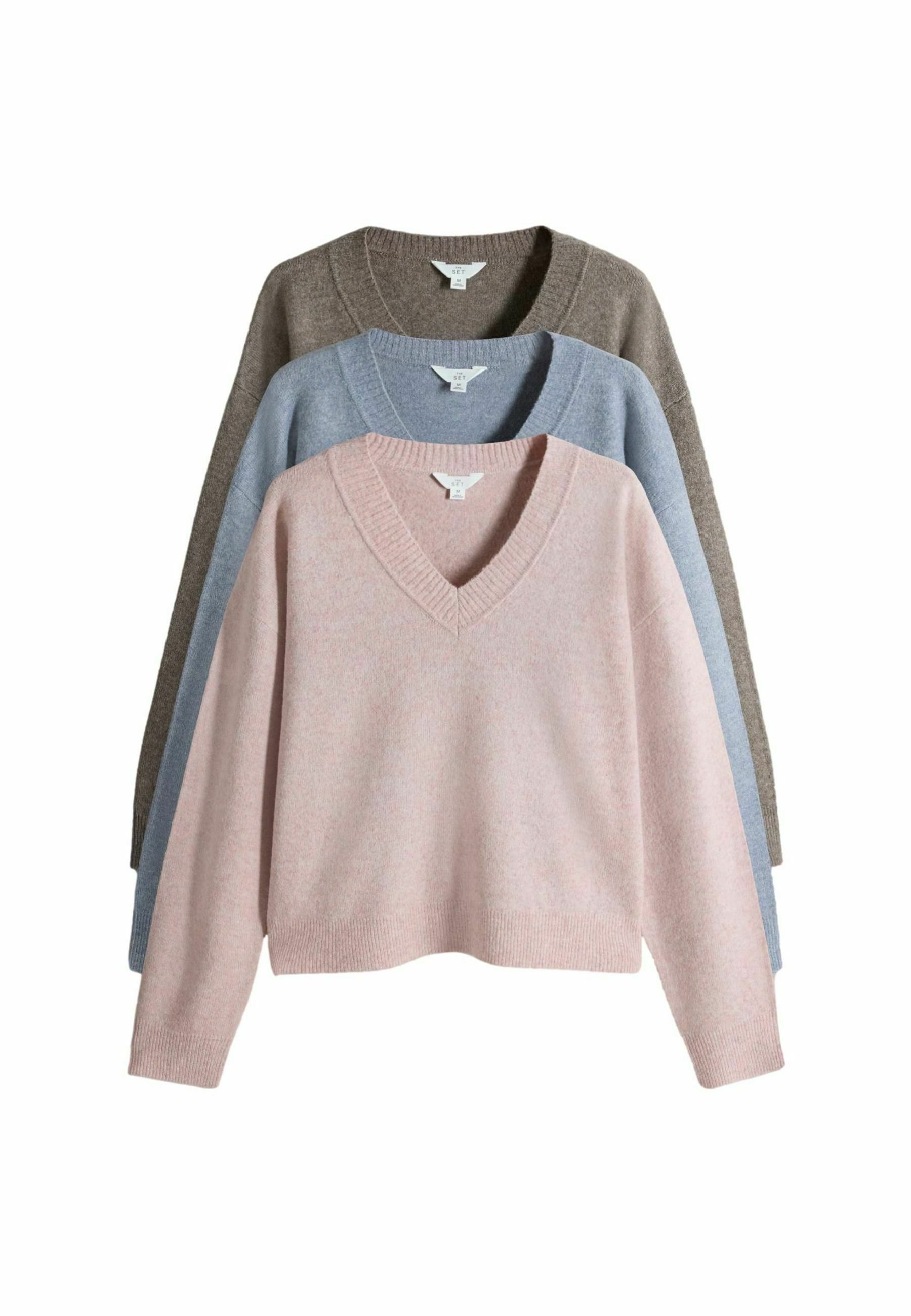 Pack Di 3 Maglioni A Collo Alto The Set Per Ragazzo - Manica Lunga, Tessuto Morbido, Per Look Casual