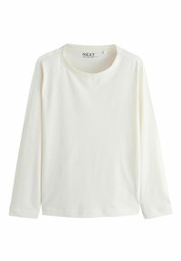 Ilgi piedurkņu, apļa kakla krekls no mīkstas, baltas kokvilnas. Ievērojama vienkārša dizaina ar taisnu apakšu un aprocēm, bez redzamām apdrukām vai akcentiem.