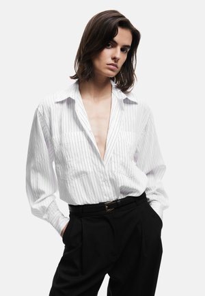 STRIPED   - Overhemdblouse - black