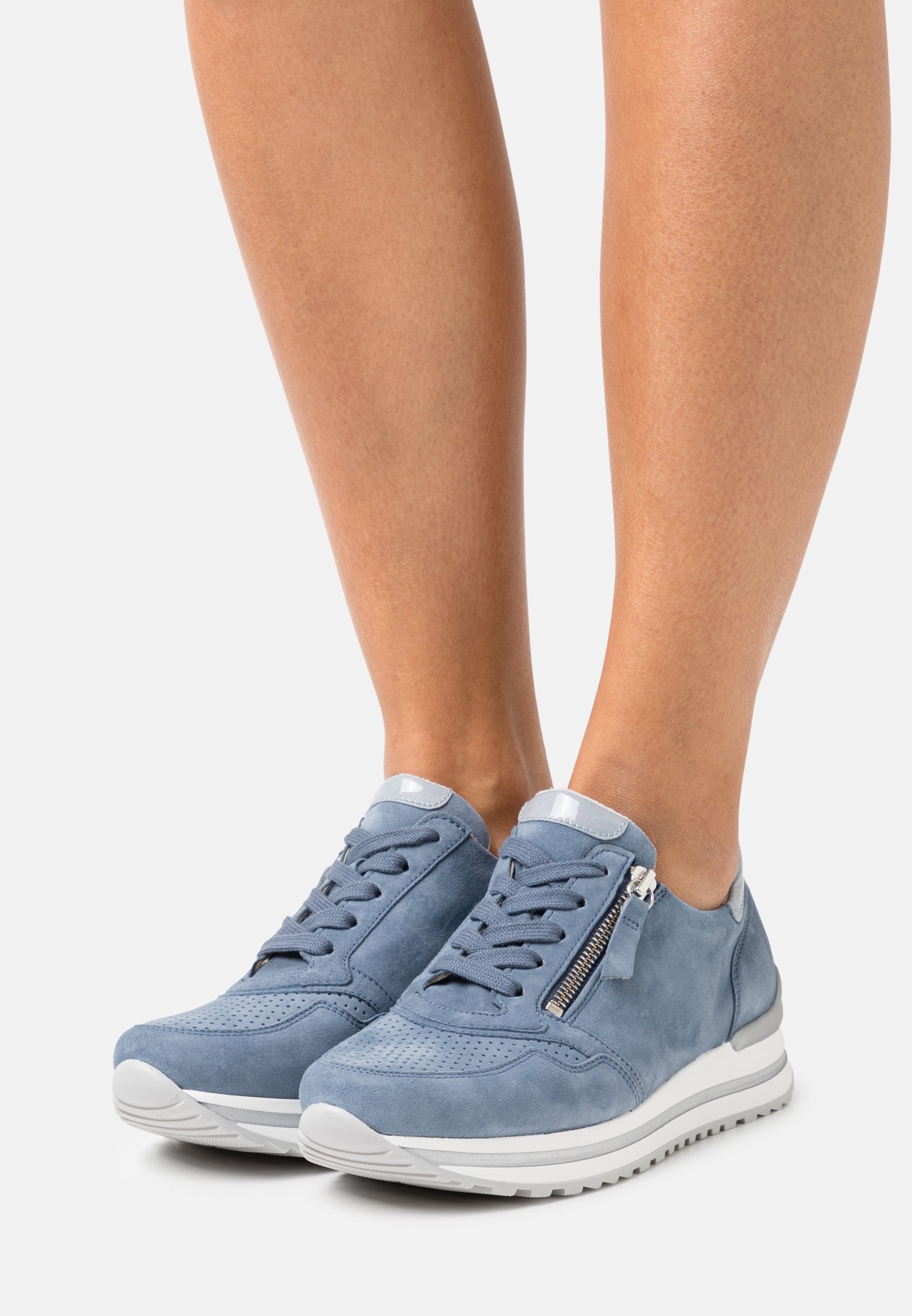 Rolling Soft Amazon Damen Sneaker Gabor Gabor Boots Rauleder, Grau