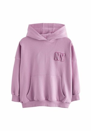 Jersey con capucha - pink boucle applique