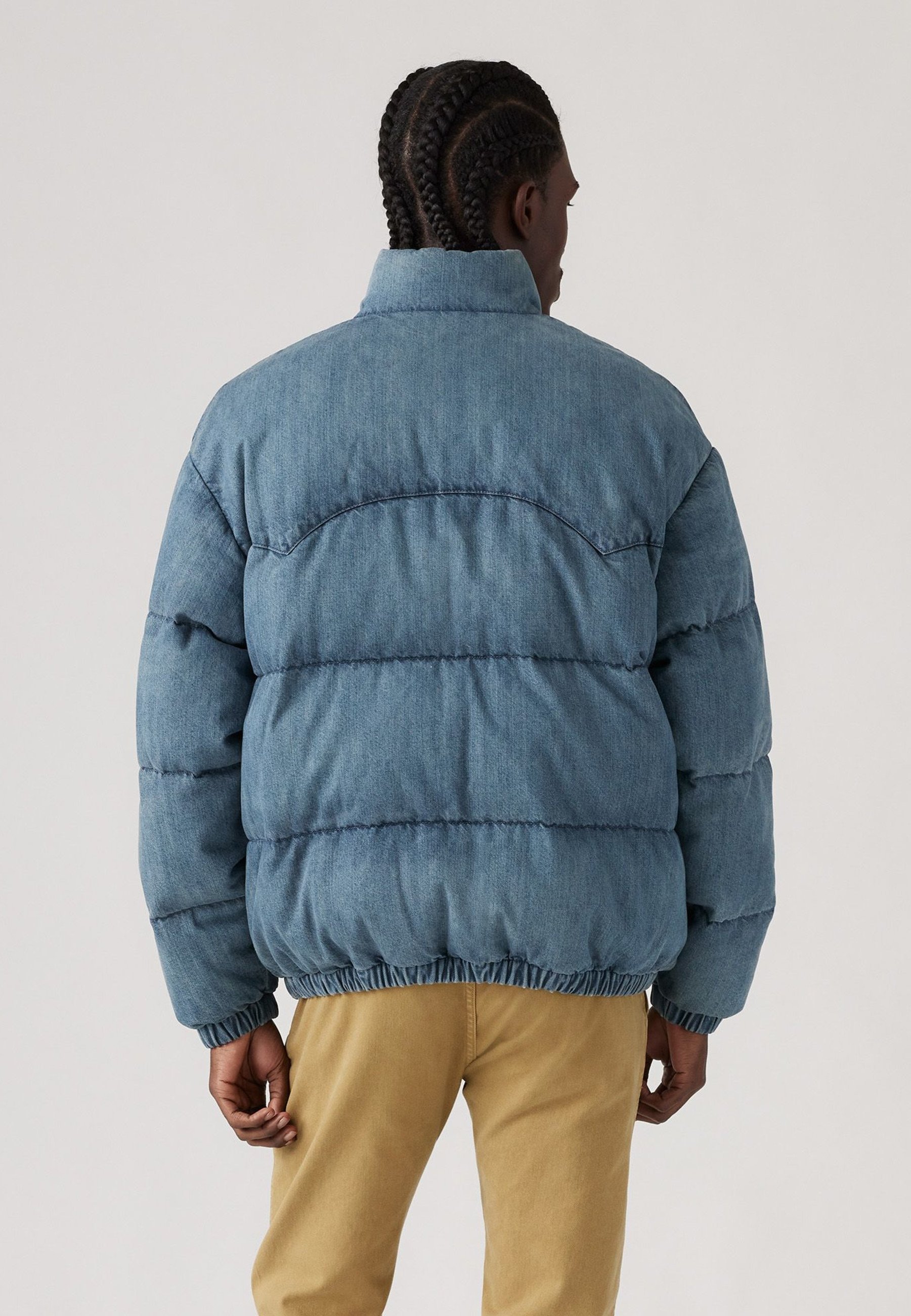 Washed Down Puffer Jacket ブルー FW24)Washed Down Puffer Jacket