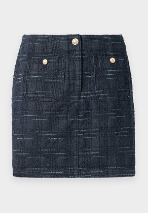 SKIRT - Miniszoknya - mottled dark blue