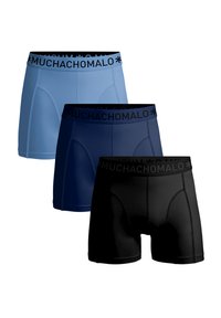 MUCHACHOMALO 3-PACK MICROFIBER SOLID - Boxershorts - black blue blue