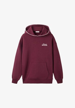 TEEN - Pulover s kapuco - bordeaux
