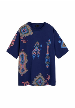 Desigual Print T-shirt - blue