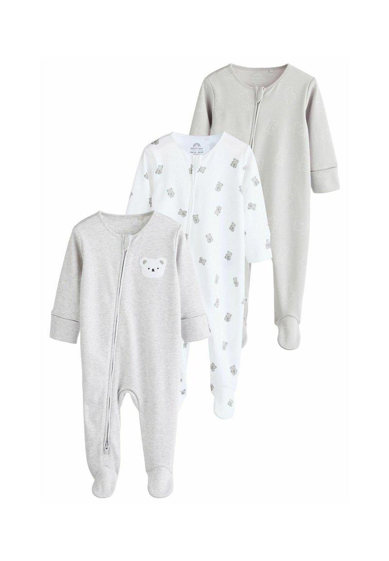 Next - 3 PACK-REGULAR FIT - Yöpuku - grey, Suurenna