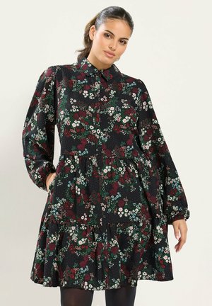 Yours Clothing, PLUS SIZE FLORAL DRESSES - Robe chemise - black