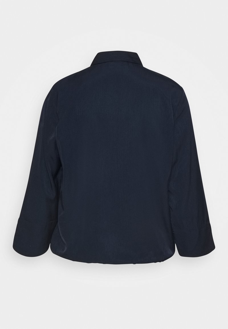 mine to five TOM TAILOR BLOUSE WRAP - Πουκαμίσα με κουμπιά - sky captain blue