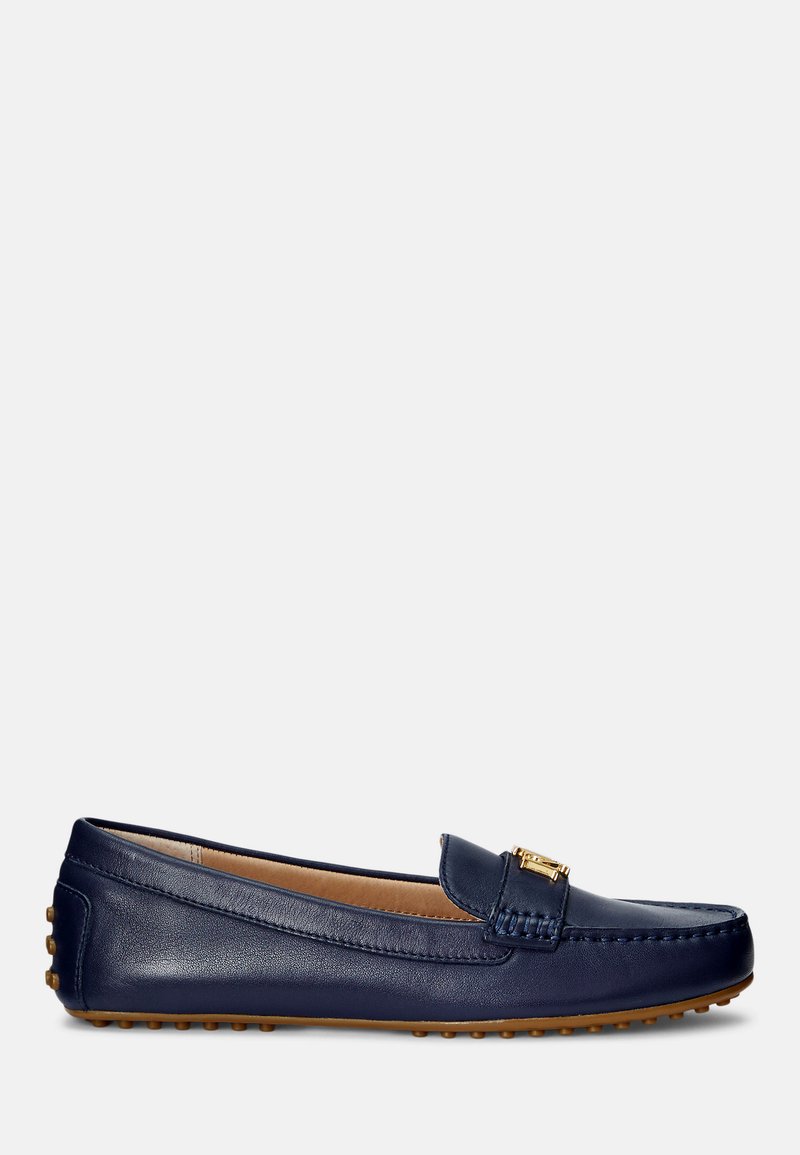 Lauren Ralph Lauren BARNSBURY NAPPA LEATHER DRIVER - Παπούτσια χωρίς κορδόνια - refined navy