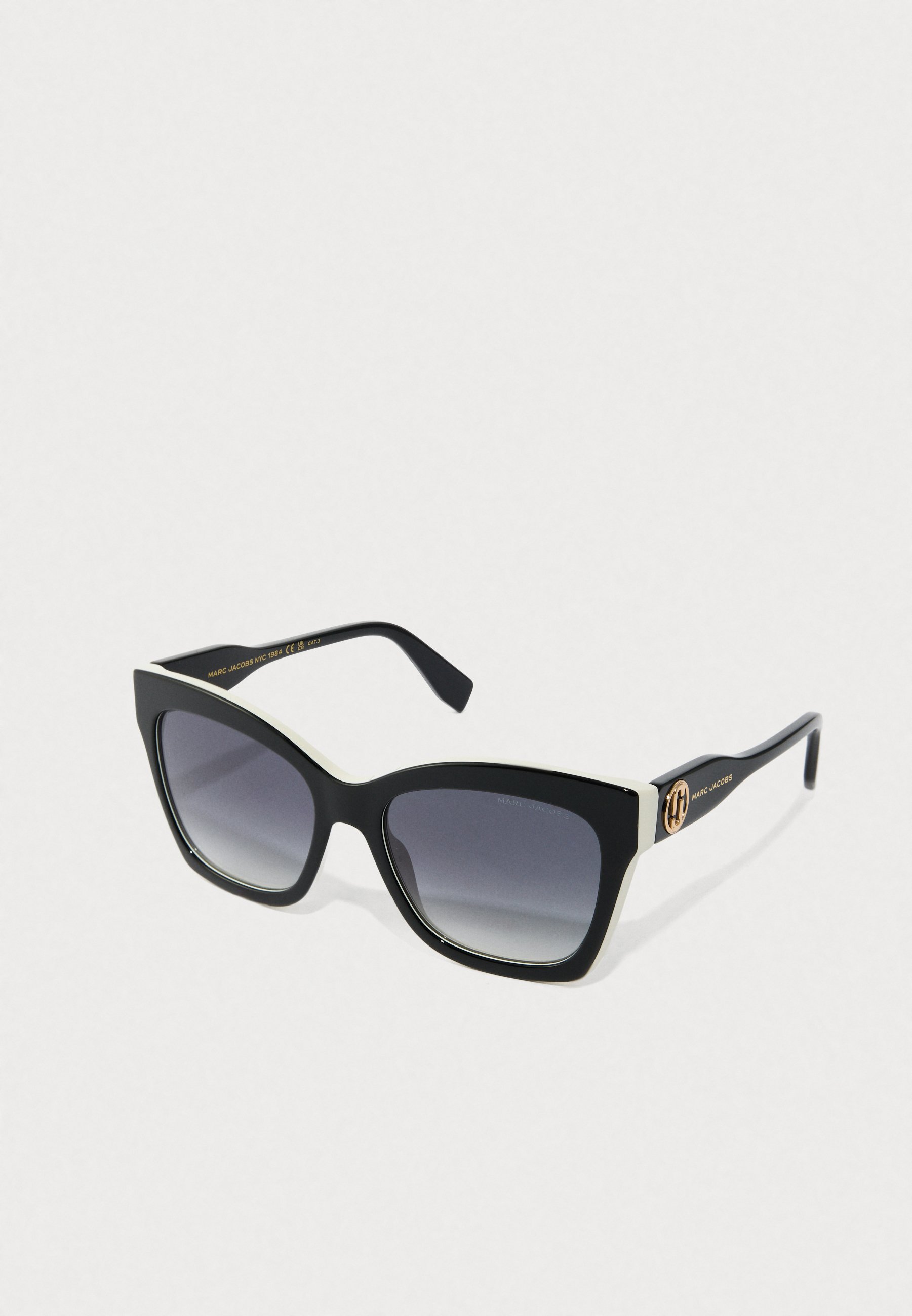MARC JACOBS Sunglasses - black white/black - Zalando.ie