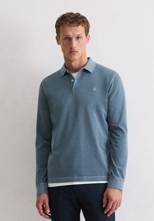 COLLAR DETAILS EMBROIDERY - Poloshirt - stormy blue