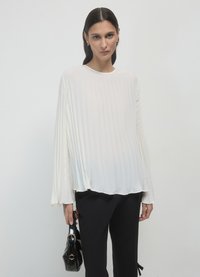 Calliope PLISSETTATA - Camicetta - bianco lana