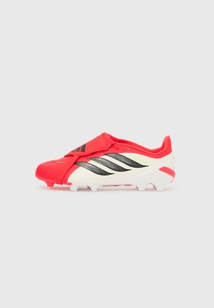 PREDATOR LEAGUE FOLD OVER TONGUE FG UNISEX - Botines de fútbol para terreno firme - red/black/white