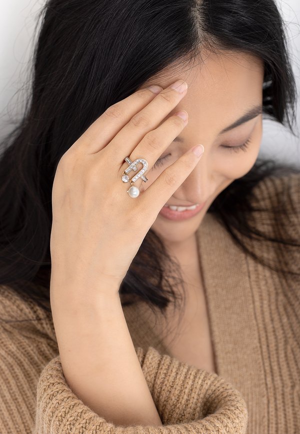 FURLA ARCH PEARL - Ring - silver tone