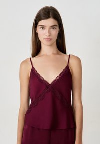 DENY - Pyjamasöverdel - bordeaux