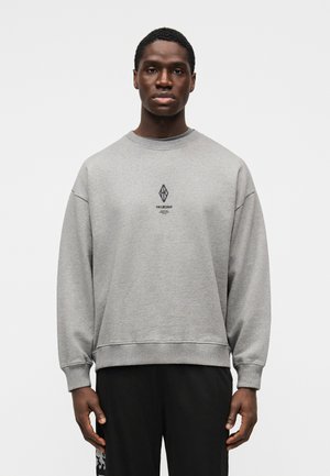 DIAMOND OVERSIZED CREW NECK - Bluză de molton - grey melange
