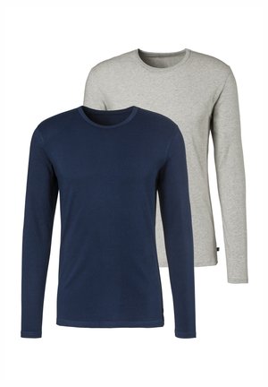 2 PACK - Unterhemd/-shirt - marine grau meliert