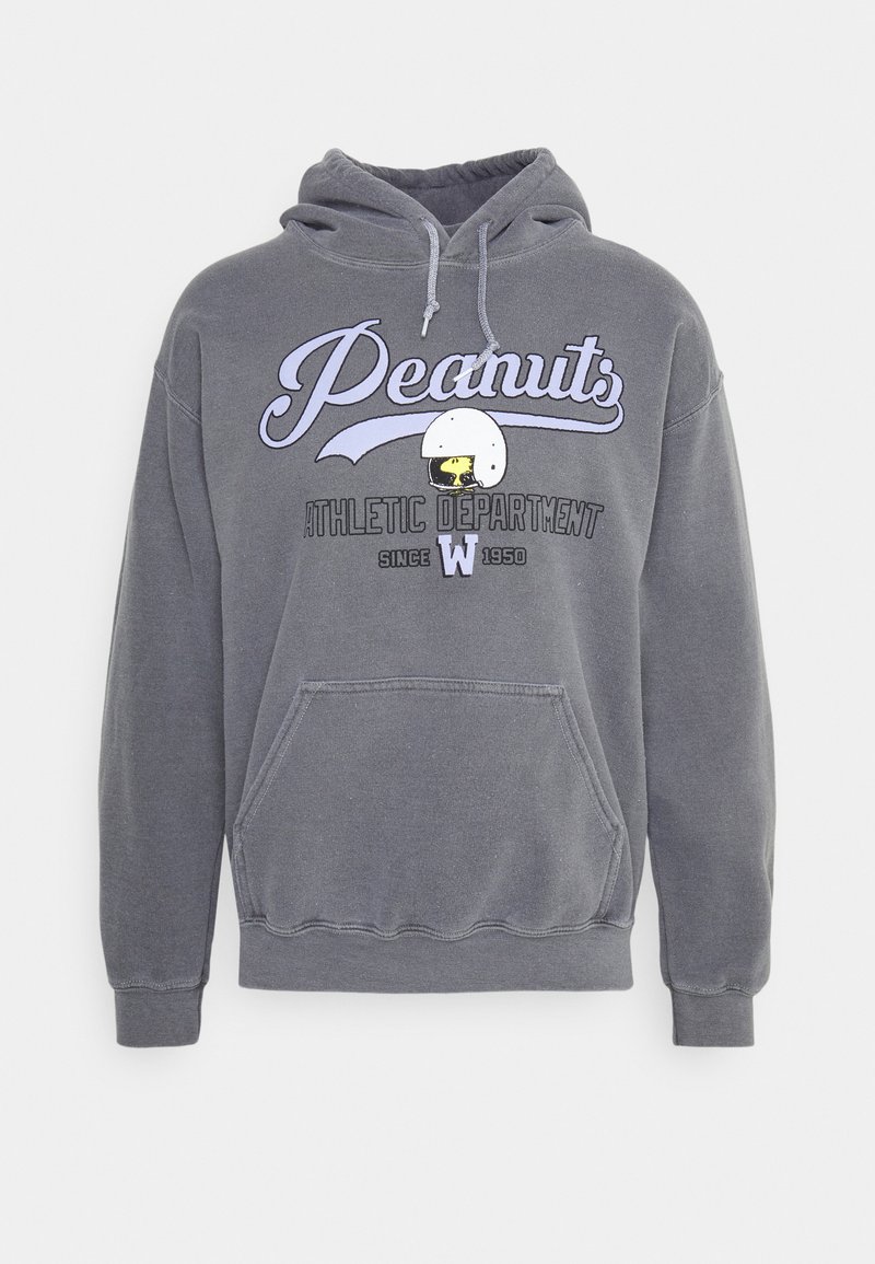 Herren Kapuzenpullover | Vintage Supply OVERDYED CHARCOAL HOODIE WITH PEANUTS WOODSTOCK GRAPHIC UNISEX Kapuzenpullover charcoal Herren Kapuzenpullover | Vintage Supply OVERDYED CHARCOAL HOODIE WITH PEANUTS WOODSTOCK GRAPHIC UNISEX Kapuzenpullover charcoal