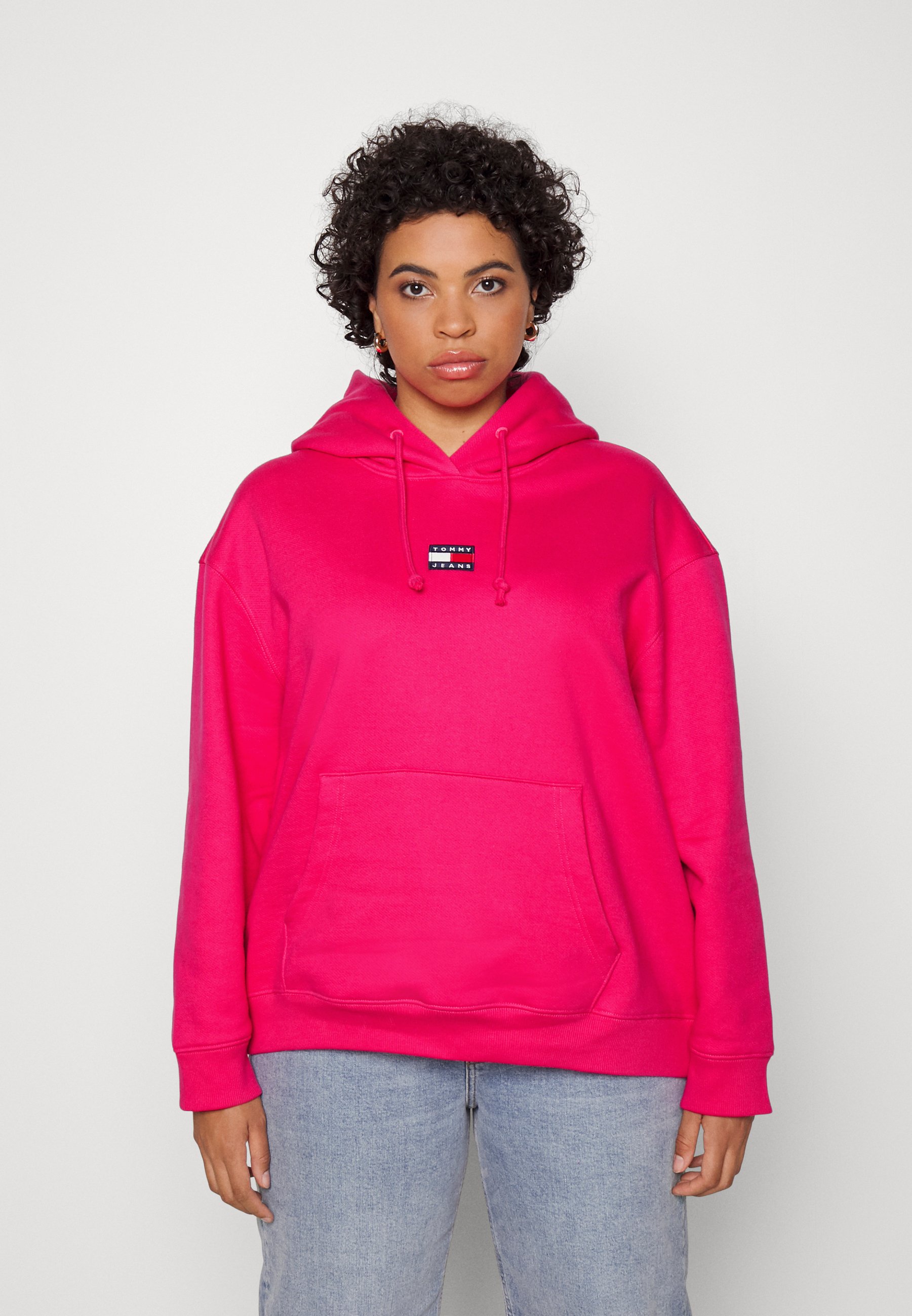 pink tommy jeans sweatshirt