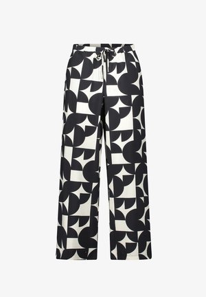 Betty & Co, MIT PRINT - Stoffhose - schwarz weiß