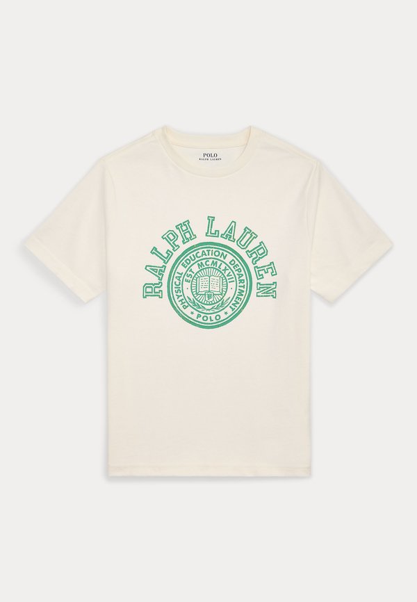 LOGO COTTON JERSEY T-SHIRT - Print T-shirt - nevis