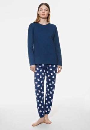 SERIE SCRIBBLED DOTS SET - Nachtwäsche Set - deep marine