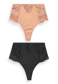 Next TUMMY CONTROL 2 PACK - Stringit - black nude
