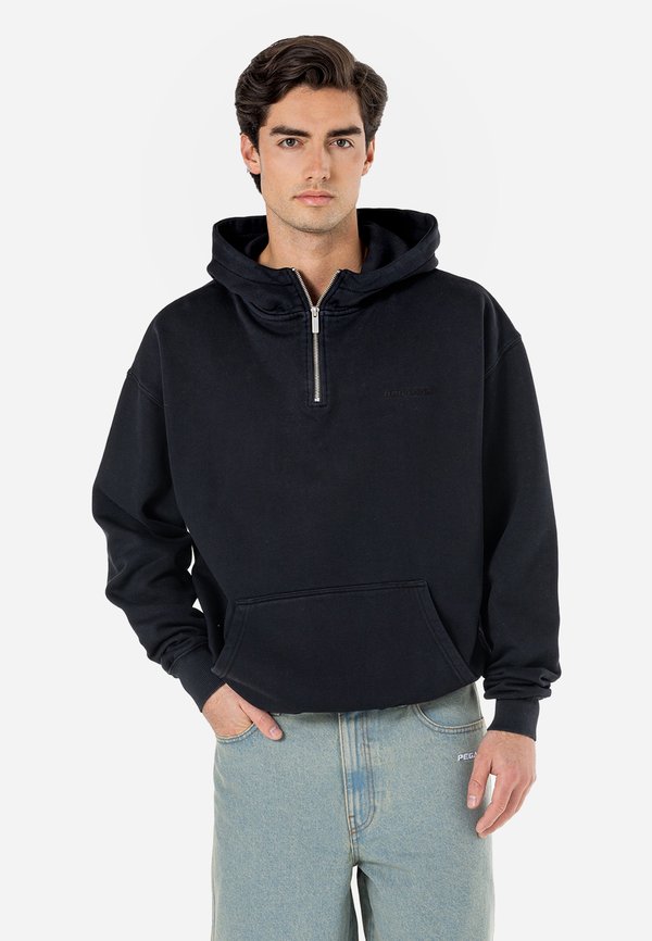 LOGO OVERSIZED HALFZIP HOODIE - Hoodie