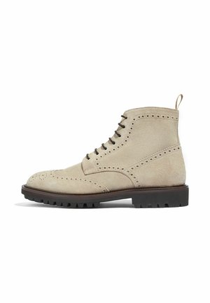 THOMAS - Stivaletti stringati - sand suede