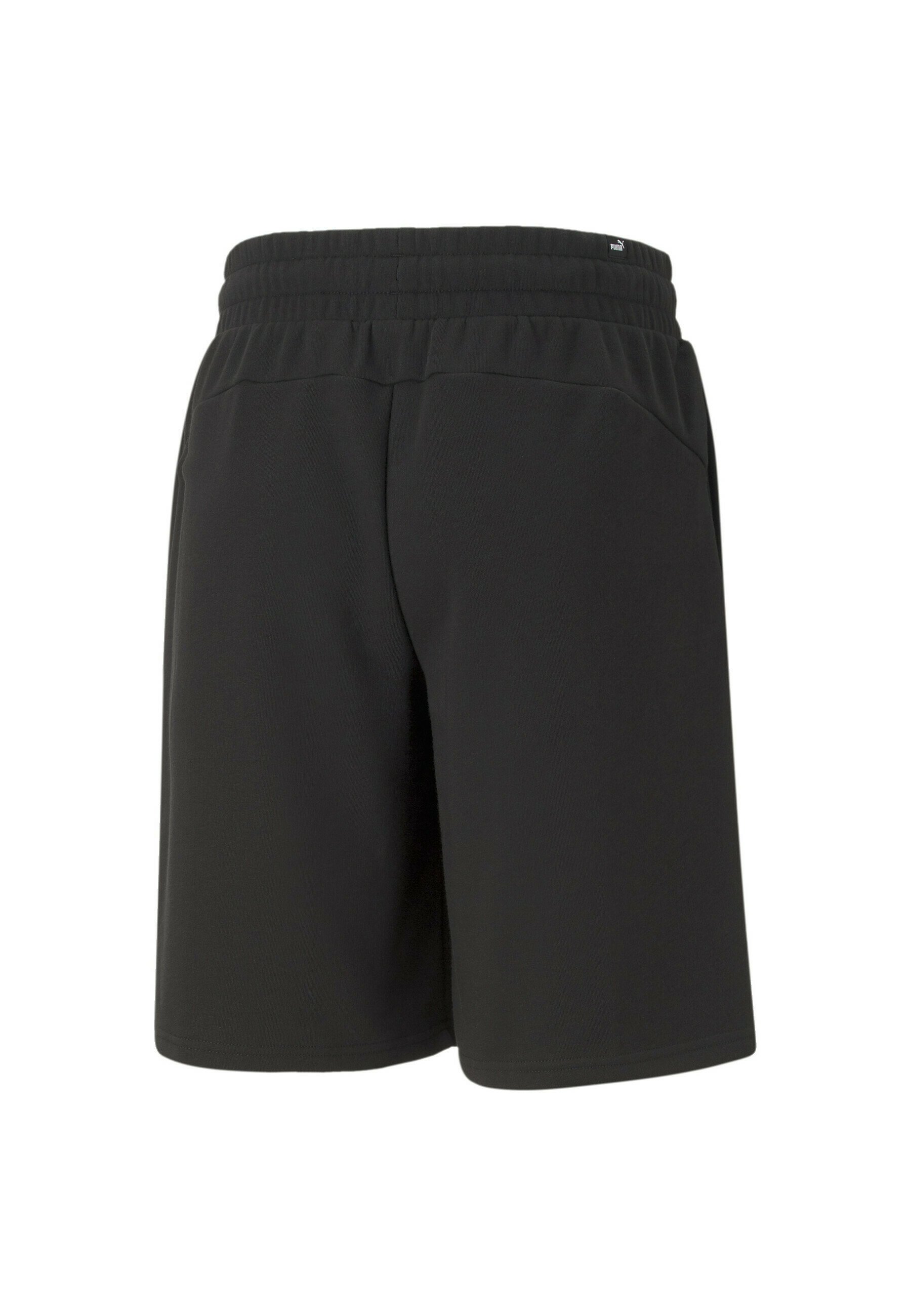 black puma soccer shorts
