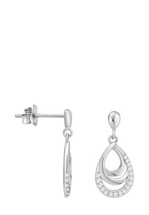 OVAL - Øreringe - silver-coloured