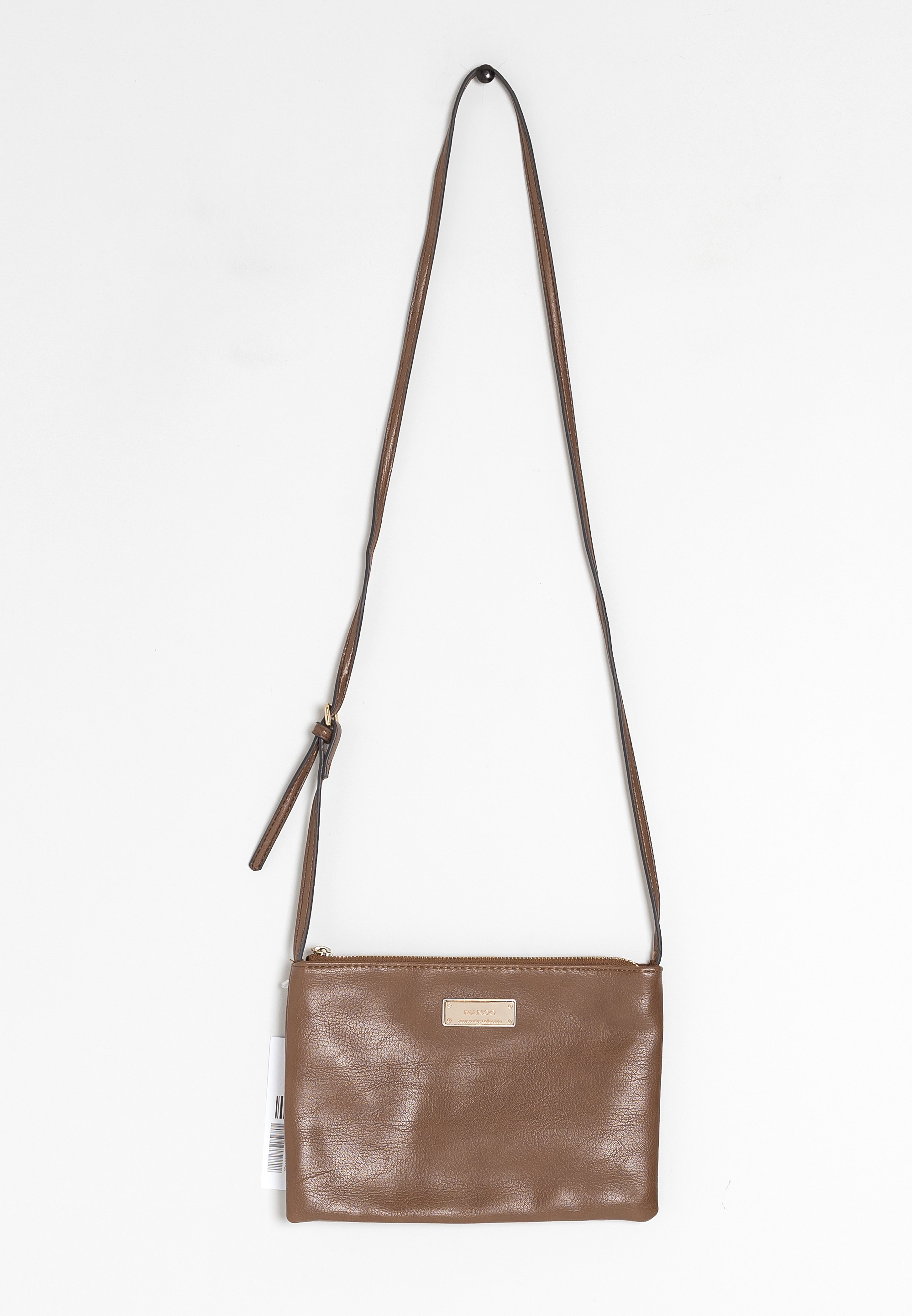 mango shearling clutch