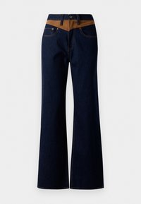 Flared Jeans - dark blue denim