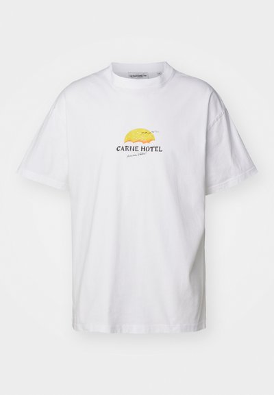 Carne Bollente ROOM WITH A VIEW UNISEX - Potiskana majica - white