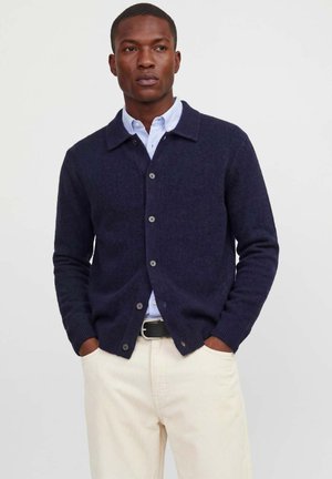 Jack & Jones PREMIUM, JPRBLASIMON SOUFFLE CARDIGAN - Chaqueta de punto - night sky