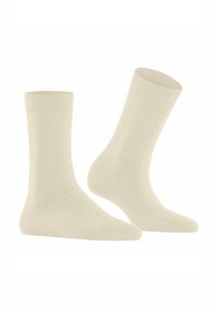 FALKE NEEDLEPOINT - Socken - off white