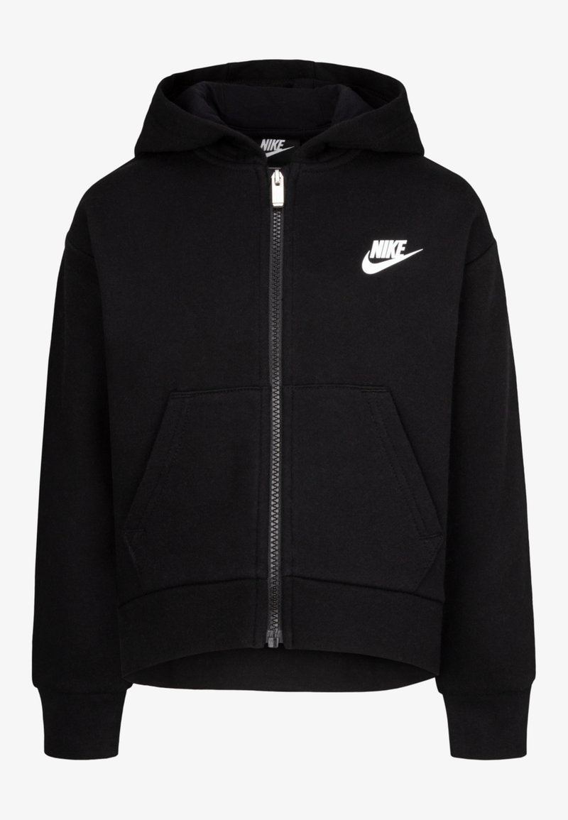 Nike Sportswear - CLUB HIGH LOW HOODIE - Cipzáras pulóver - black, Nagyítás